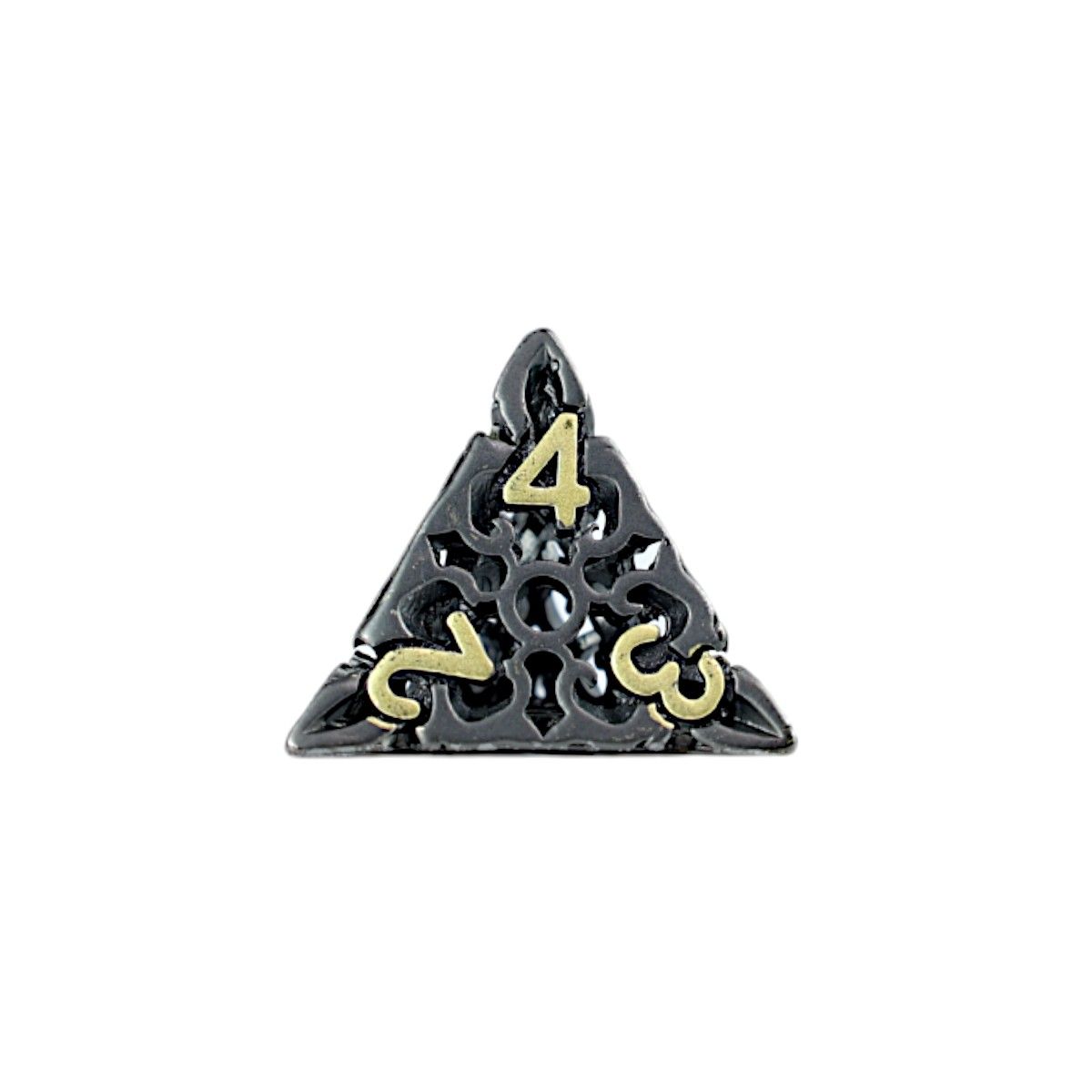 Dice RPG Set : Hollow Celtic - Black and Gold